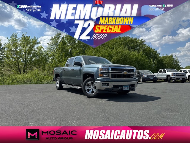 Used 2014 Chevrolet Silverado 1500 LT with VIN 3GCUKREC5EG369152 for sale in Zumbrota, Minnesota