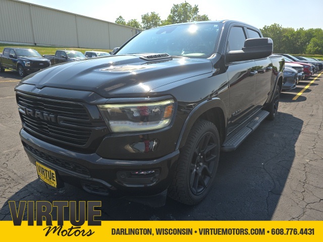 Used 2021 RAM Ram 1500 Pickup Laramie with VIN 1C6SRFJT4MN729855 for sale in Darlington, WI